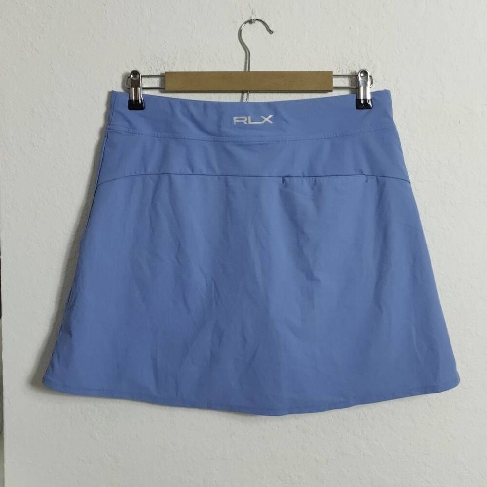 RLX Ralph Lauren Skort Womens Medium Flounce Jersey Golf Blue Green - Picture 7 of 11